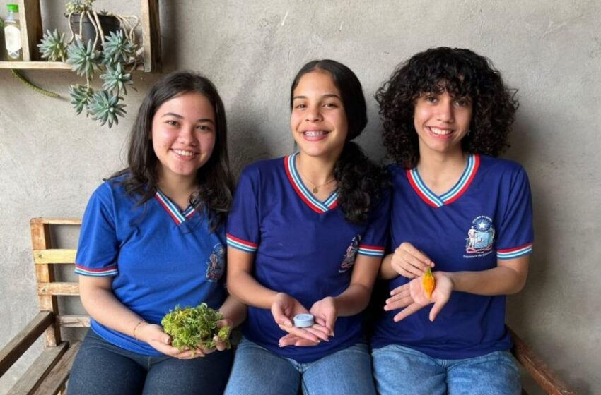  Estudantes do semiárido usam planta melão para criar sabonete que combate pulgas