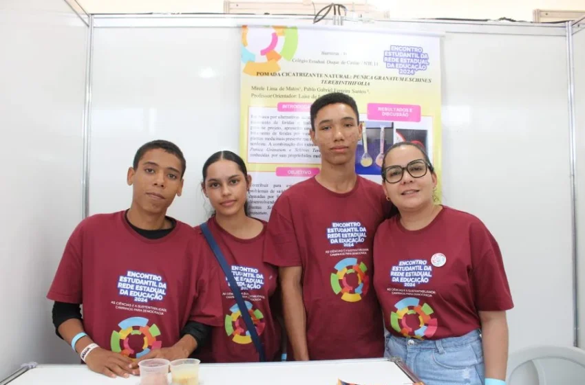  Estudantes de Barreiras desenvolvem pomada cicatrizante à base de romã e aroeira