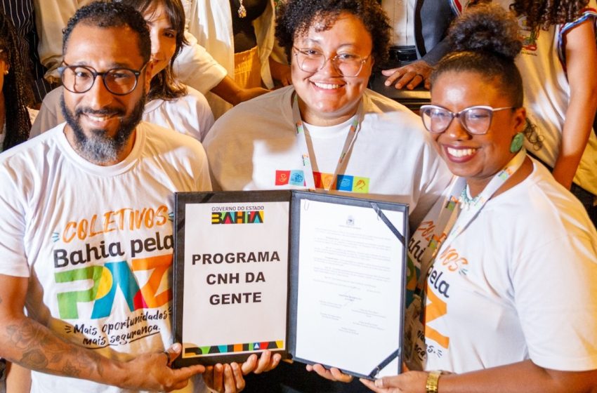  Jovens do ‘Coletivos Bahia pela Paz’ serão beneficiados pelo ‘CNH da Gente’