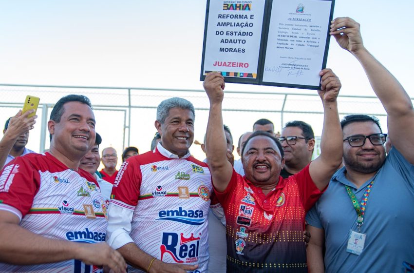  Governador autoriza reforma do Estádio Adauto Moraes e assiste classificação do Juazeirense para a próxima fase da Série D
