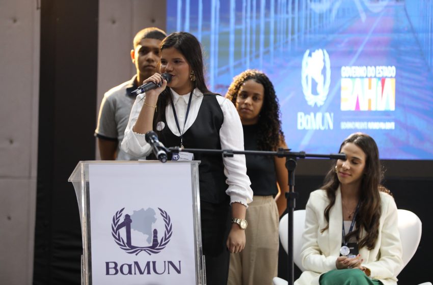  Estudantes da rede estadual já podem se inscrever na BaMUN 2025