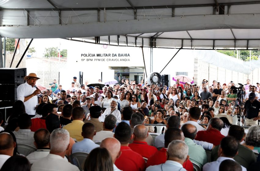  Governo do Estado inaugura unidade integrada de segurança e anuncia mais investimentos para Cravolândia