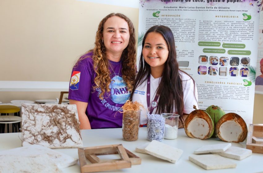 Jovem cientista baiana transforma resíduos em placas para construção civil