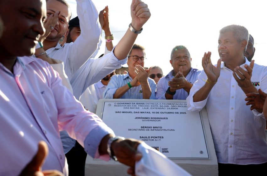  Governador inaugura reforma da BA-539 em São Miguel das Matas e anuncia novos investimentos