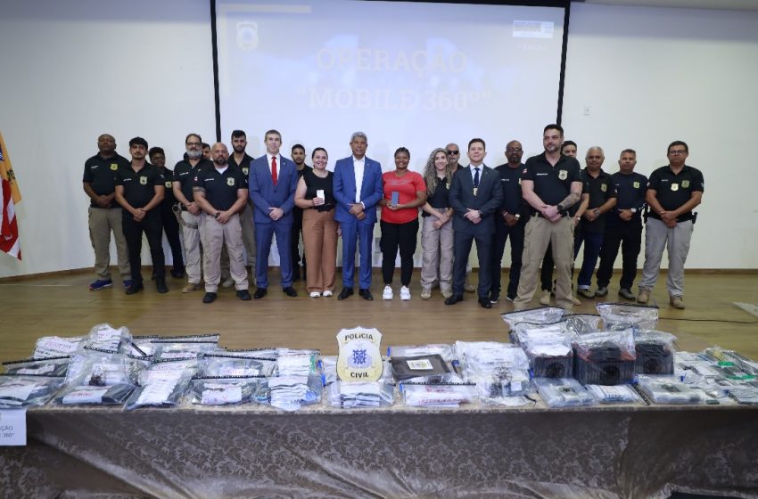  Operação da Polícia Civil recupera 2.181 celulares roubados na Bahia e realiza entrega aos proprietários