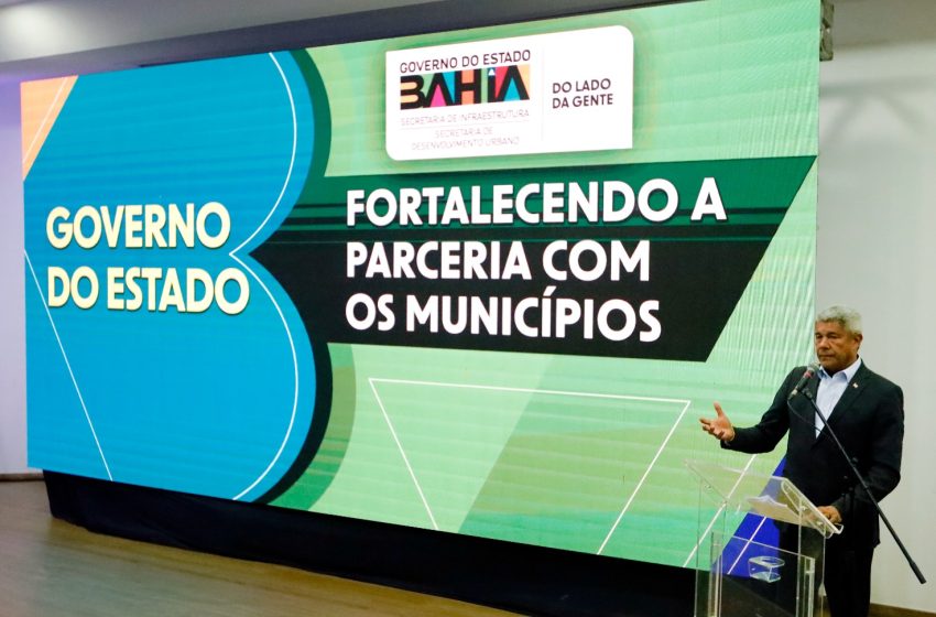  Governo do Estado investe R$ 252 milhões em obras de infraestrutura e urbanização para 31 municípios baianos