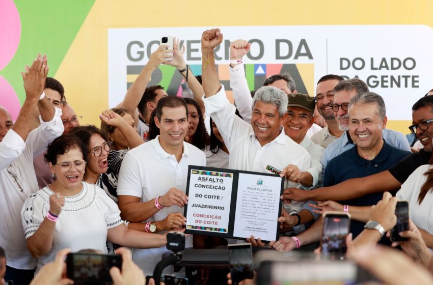 Governador assina ordens de serviço para obras de pavimentação em Conceição do Coité
