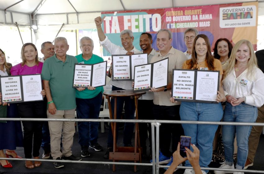  Estado reforça infraestrutura hídrica, saúde e conectividade em Itagimirim