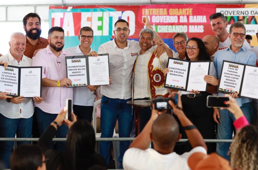  Município de Mairi recebe investimentos em infraestrutura, saúde, esporte e desenvolvimento rural