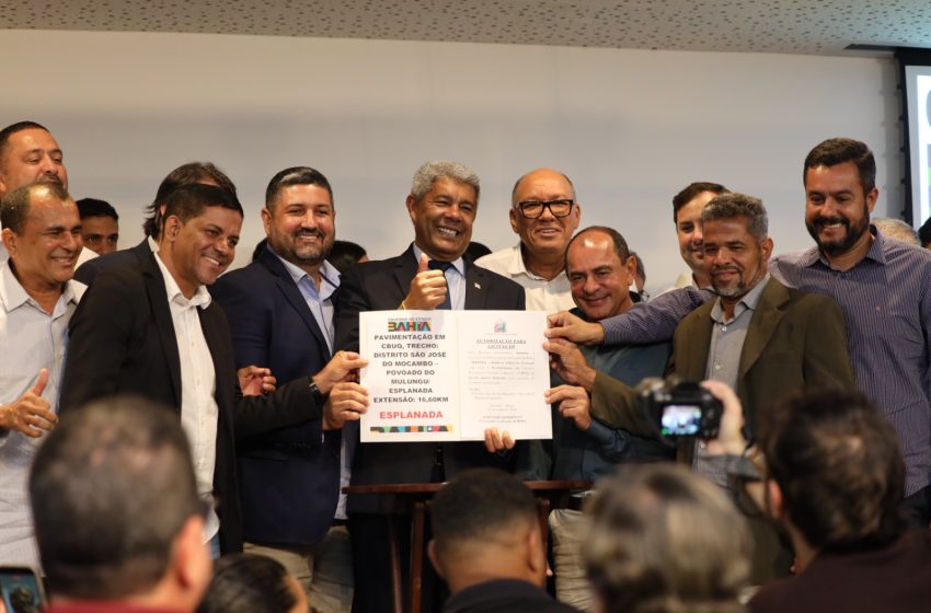 Com mais de R$135 milhões em investimentos, sete municípios baianos são contemplados com obras em infraestrutura e educação