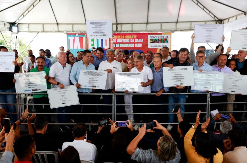 Senhor do Bonfim recebe pacote de investimentos em infraestrutura, saneamento e agricultura familiar