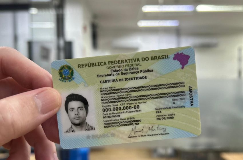 Bahia amplia acesso à identificação segura com emissão da nova Carteira de Identidade em policarbonato