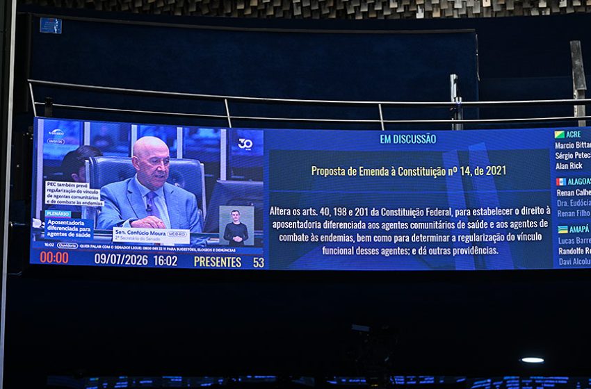 Plenário pode votar na terça PEC dos agentes de saúde em primeiro turno