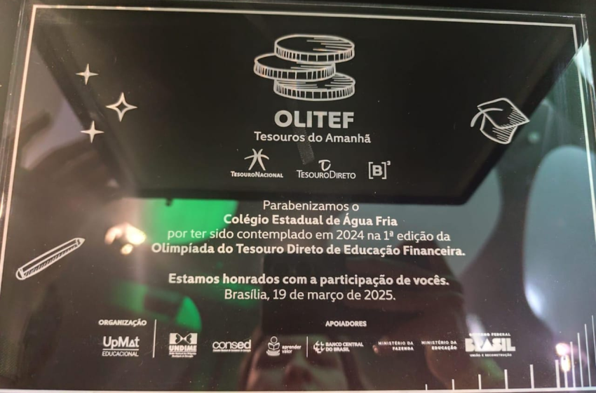  Escolas da rede estadual têm até setembro para garantir participação na Olimpíada de Educação Financeira 2026