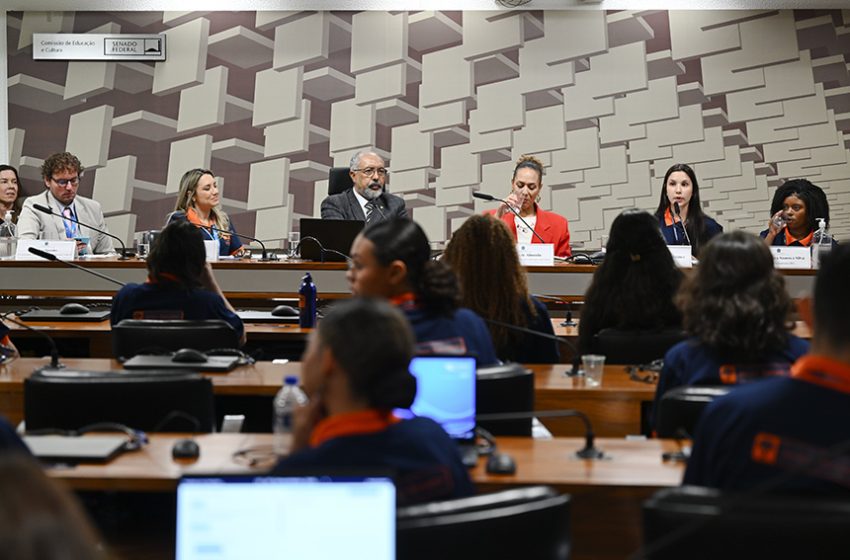  Ambiente digital seguro depende de toda a sociedade, indica debate com ‘jovens senadores’