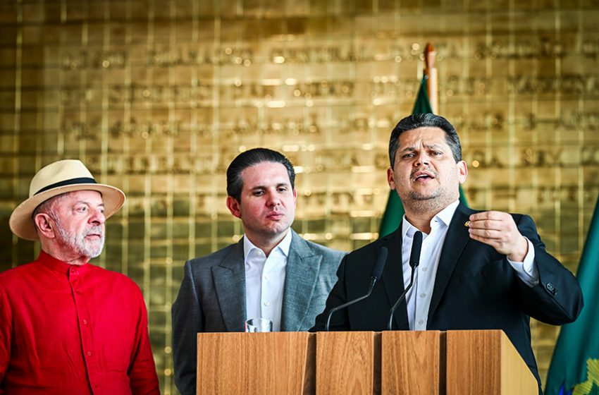 Davi Alcolumbre acerta prioridades do Congresso em reunião com Lula e Motta